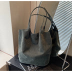 Amblot Tall suede tote bag