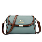 Amblot Teal Green Versatile leather crossbody bag