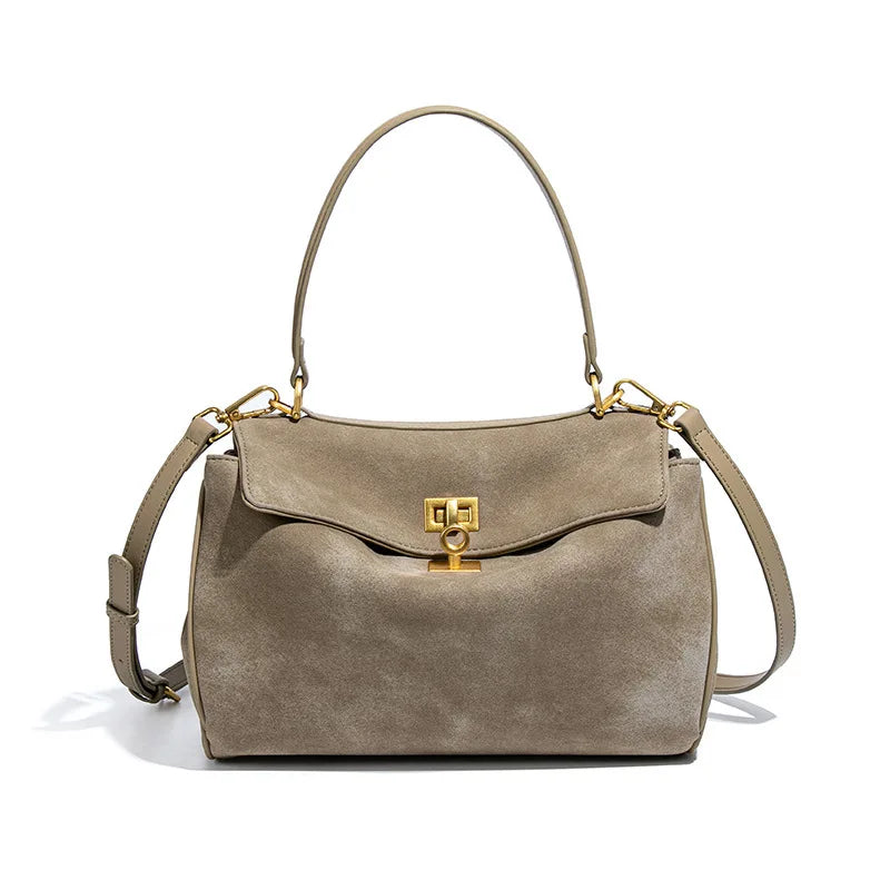 Amblot Timeless suede handbag