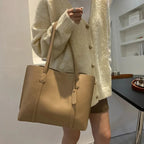 Amblot Trendy soft leather tote bag