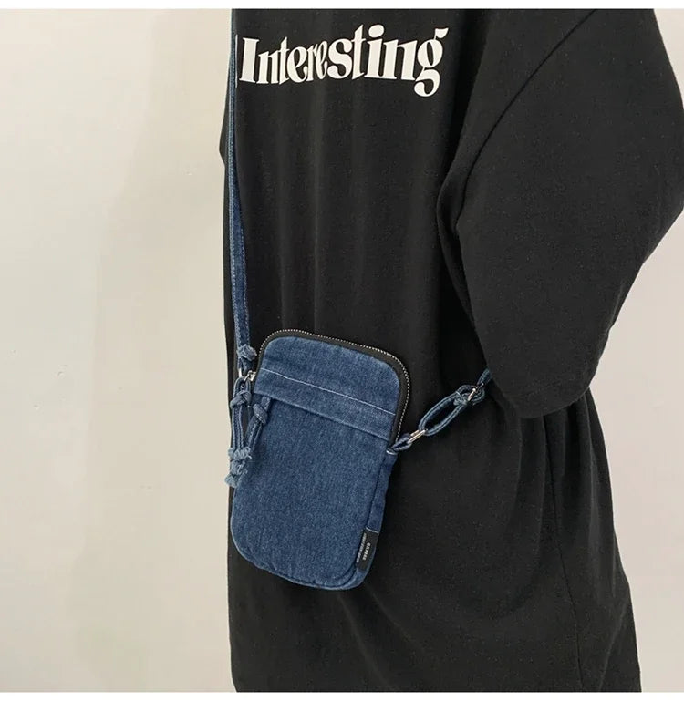 Amblot Trendy washed denim purse
