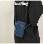 Amblot Trendy washed denim purse
