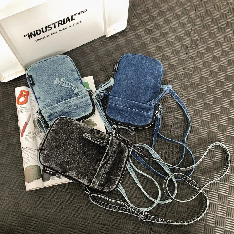 Amblot Trendy washed denim purse