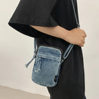 Amblot Trendy washed denim purse