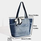 Amblot Two-tone fashion tote bag