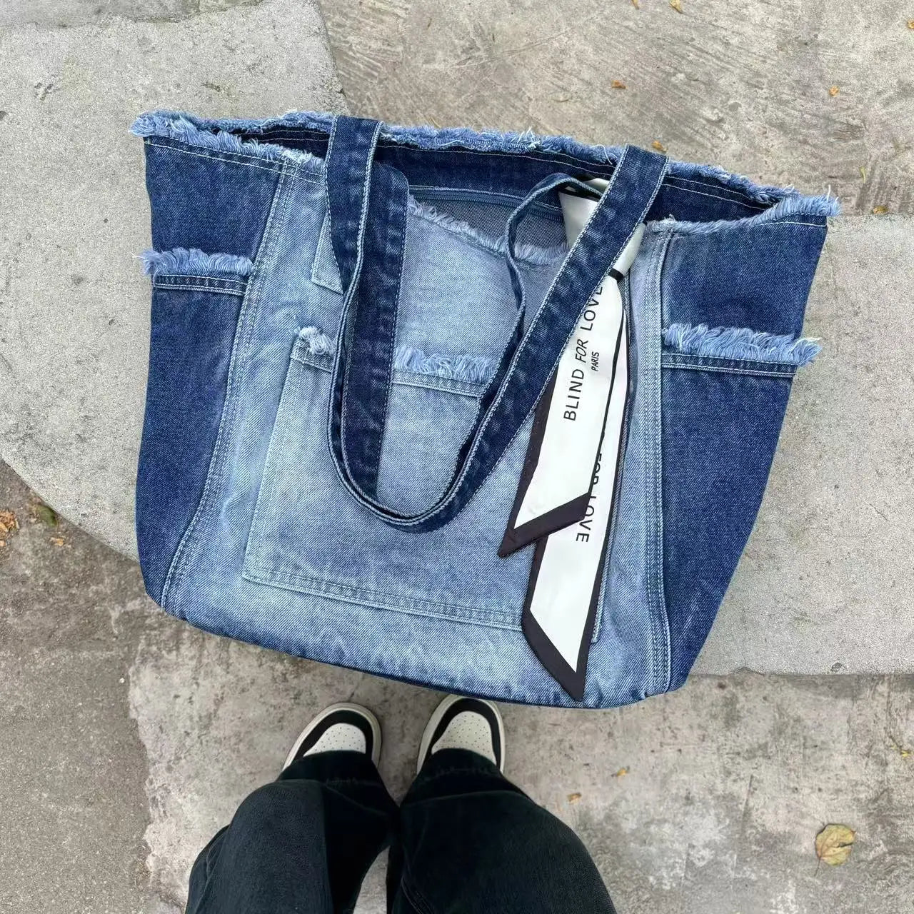 Amblot Two-tone fashion tote bag