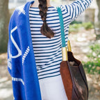 Amblot Two-tone suede tote bag