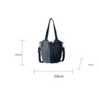 Amblot Two-toned denim tote bag