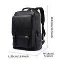 Amblot Type B Large leather backpack for men