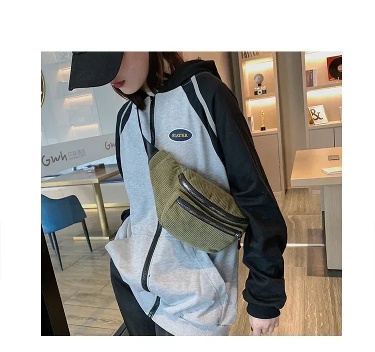 Amblot Versatile corduroy bum bag
