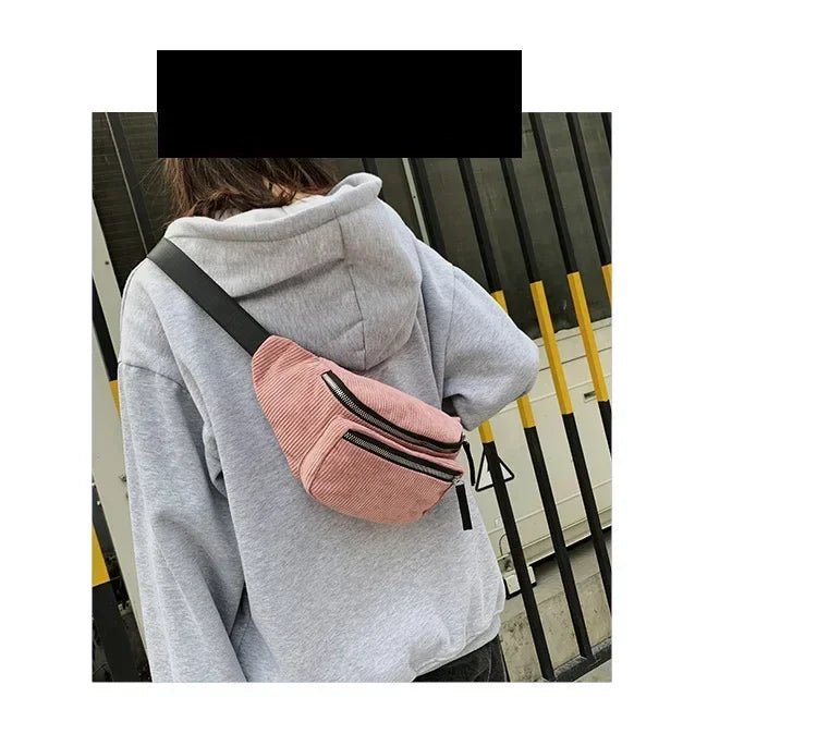 Amblot Versatile corduroy bum bag