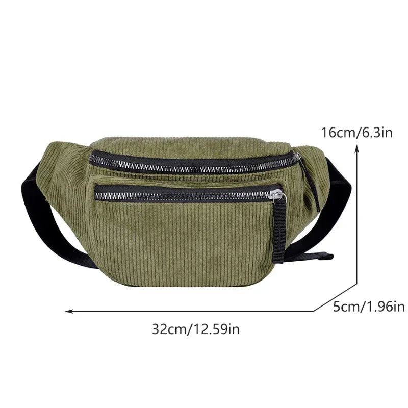 Amblot Versatile corduroy bum bag