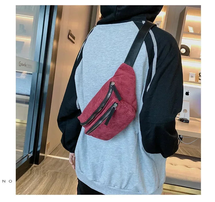Amblot Versatile corduroy bum bag