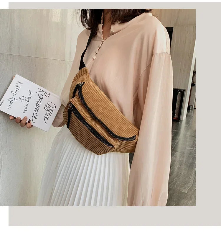 Amblot Versatile corduroy bum bag