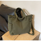 Amblot Versatile corduroy tote bag for women