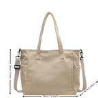Amblot Versatile corduroy tote bag for women