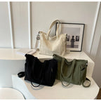 Amblot Versatile corduroy tote bag for women