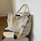 Amblot Versatile corduroy tote bag for women