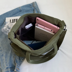 Amblot Versatile corduroy tote bag for women