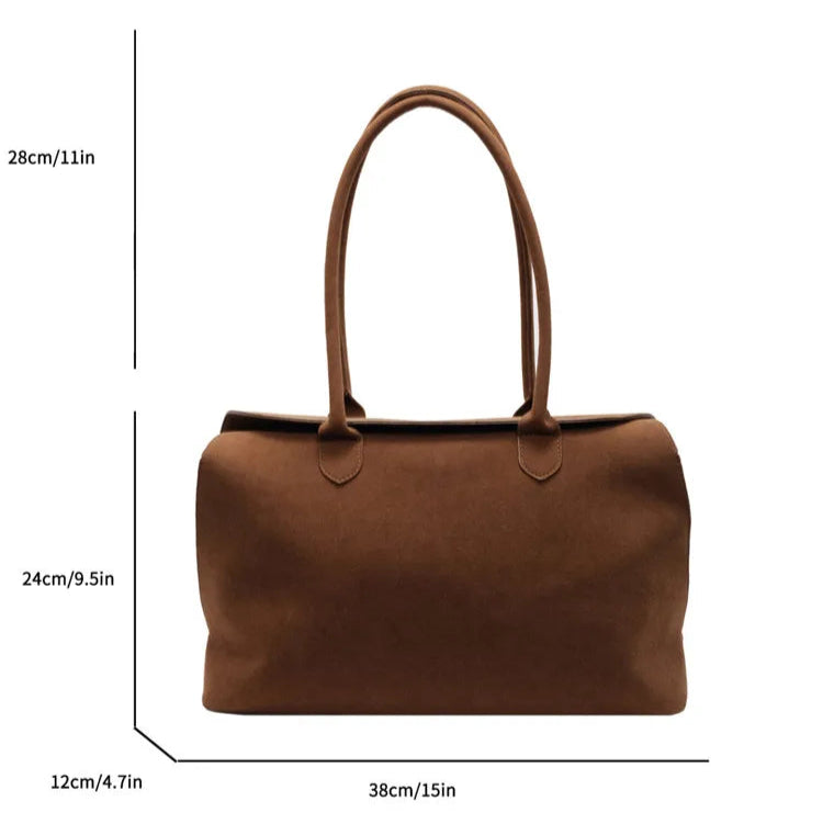 Amblot Versatile suede tote bag