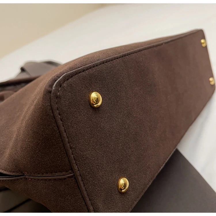 Amblot Versatile suede tote bag