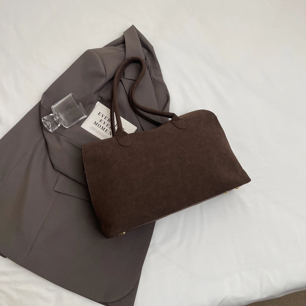 Amblot Versatile suede tote bag