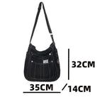 Amblot Vintage denim tote bag with zipper