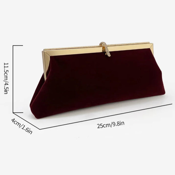 Amblot Vintage-inspired corduroy clutch bag