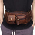 Amblot Vintage leather bum bag