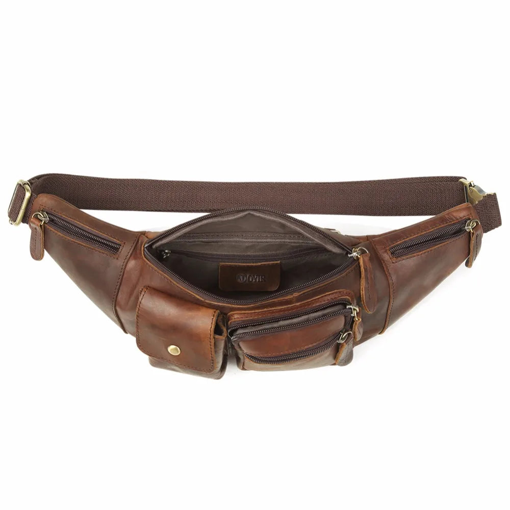 Amblot Vintage leather bum bag