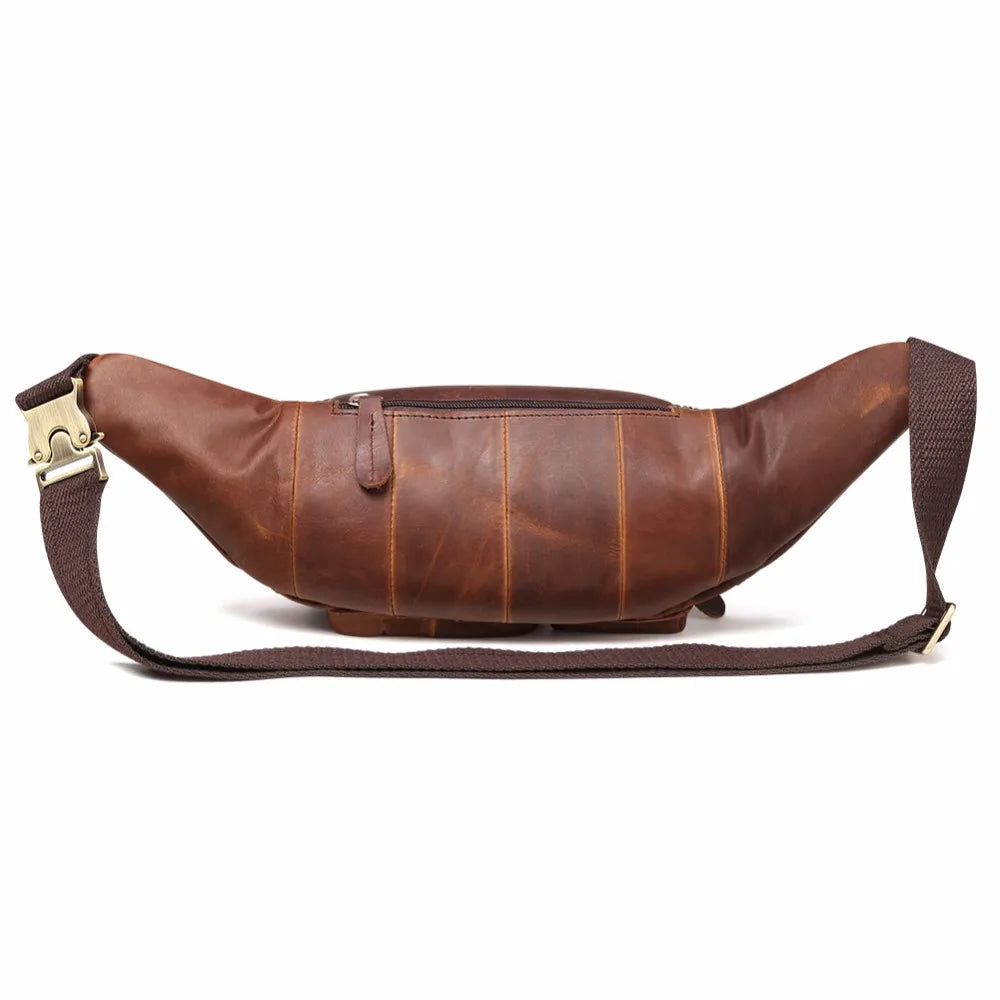 Amblot Vintage leather bum bag