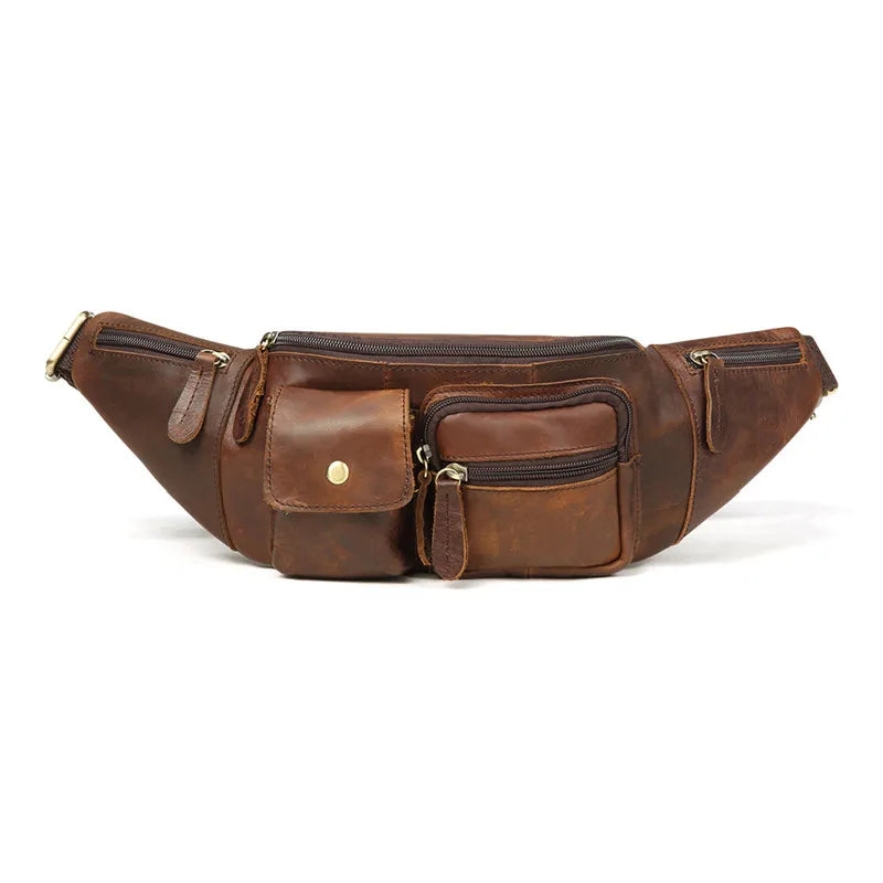 Amblot Vintage leather bum bag