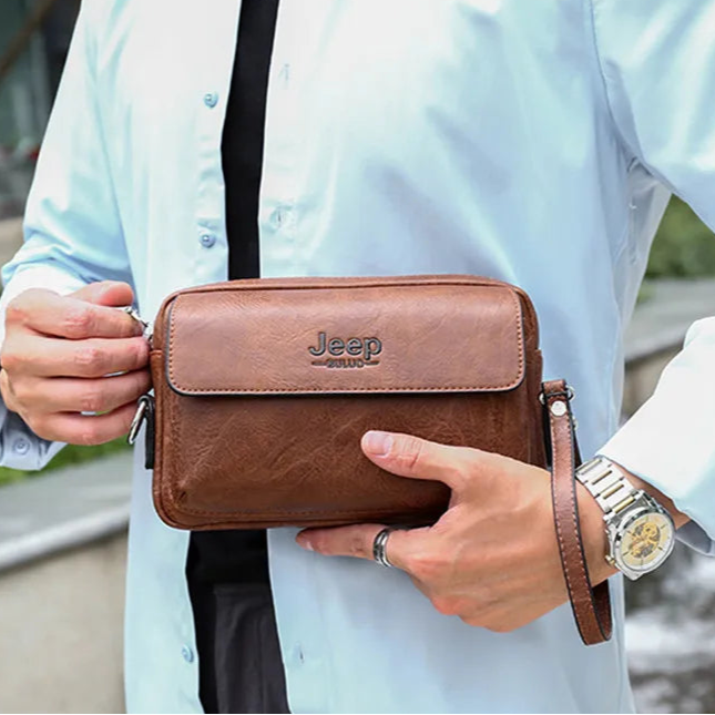 Amblot Vintage leather crossbody bag