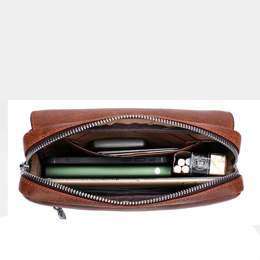 Amblot Vintage leather crossbody bag
