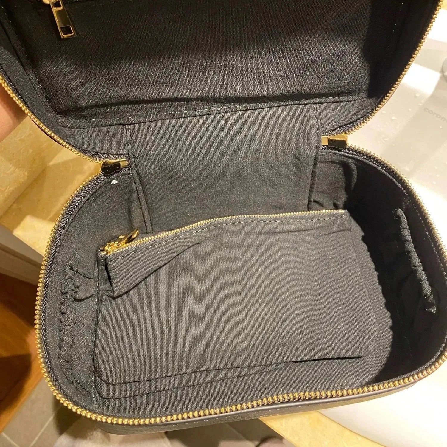 Amblot Vintage leather dopp kit