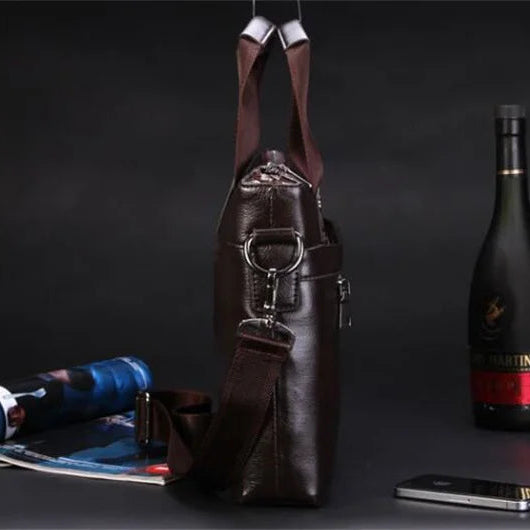 Amblot Vintage leather office briefcase
