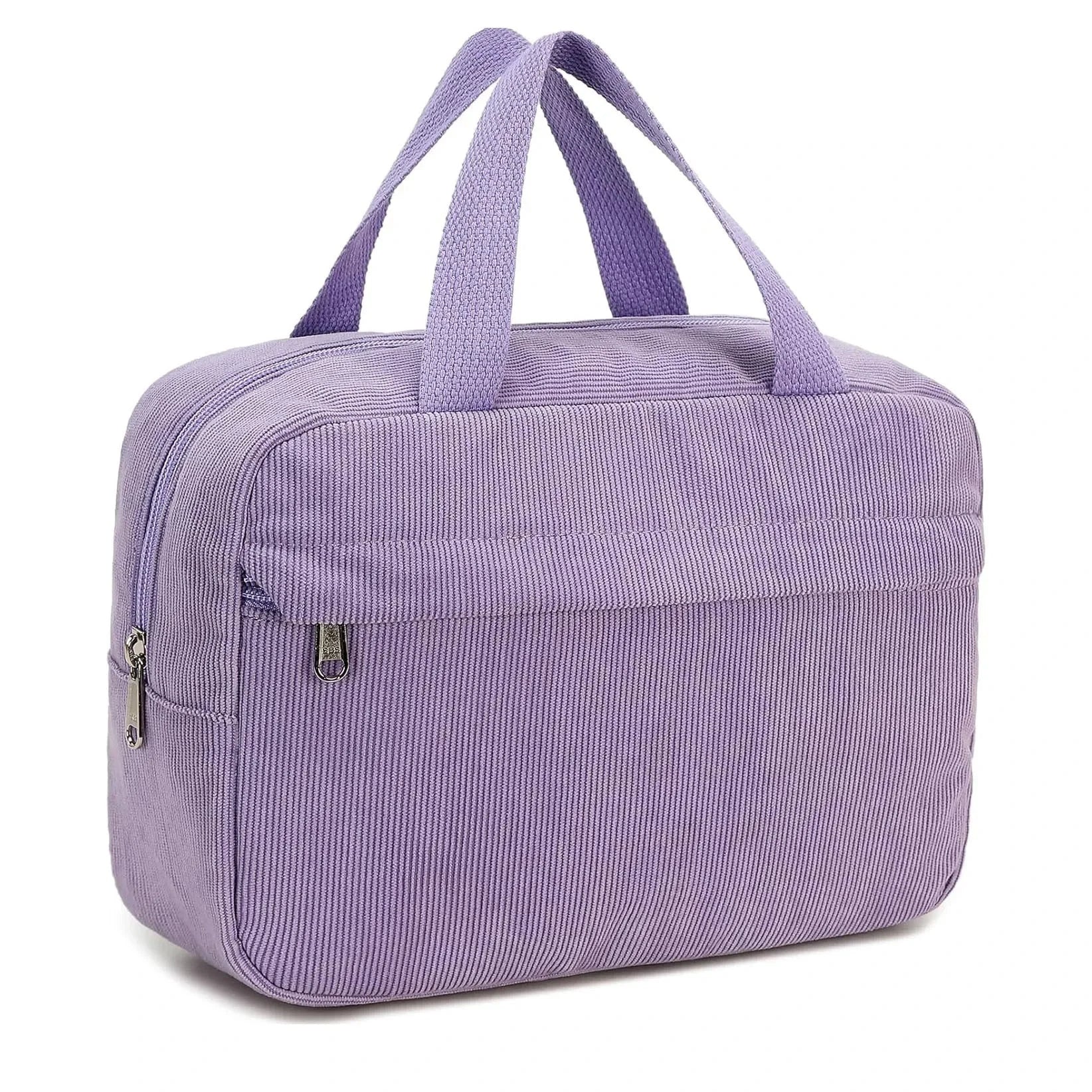 Amblot Violet Corduroy travel toiletry bag