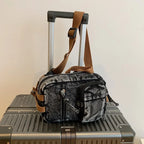 Amblot Washed denim crossbody bag