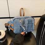 Amblot Washed denim crossbody bag