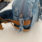 Amblot Washed denim crossbody bag
