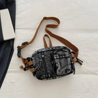 Amblot Washed denim crossbody bag