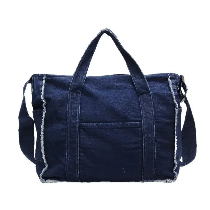 Amblot Washed denim tote bag