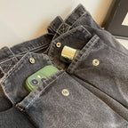 Amblot Washed vintage denim tote bag