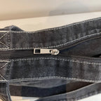 Amblot Washed vintage denim tote bag