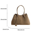 Amblot Weekend suede tote bag