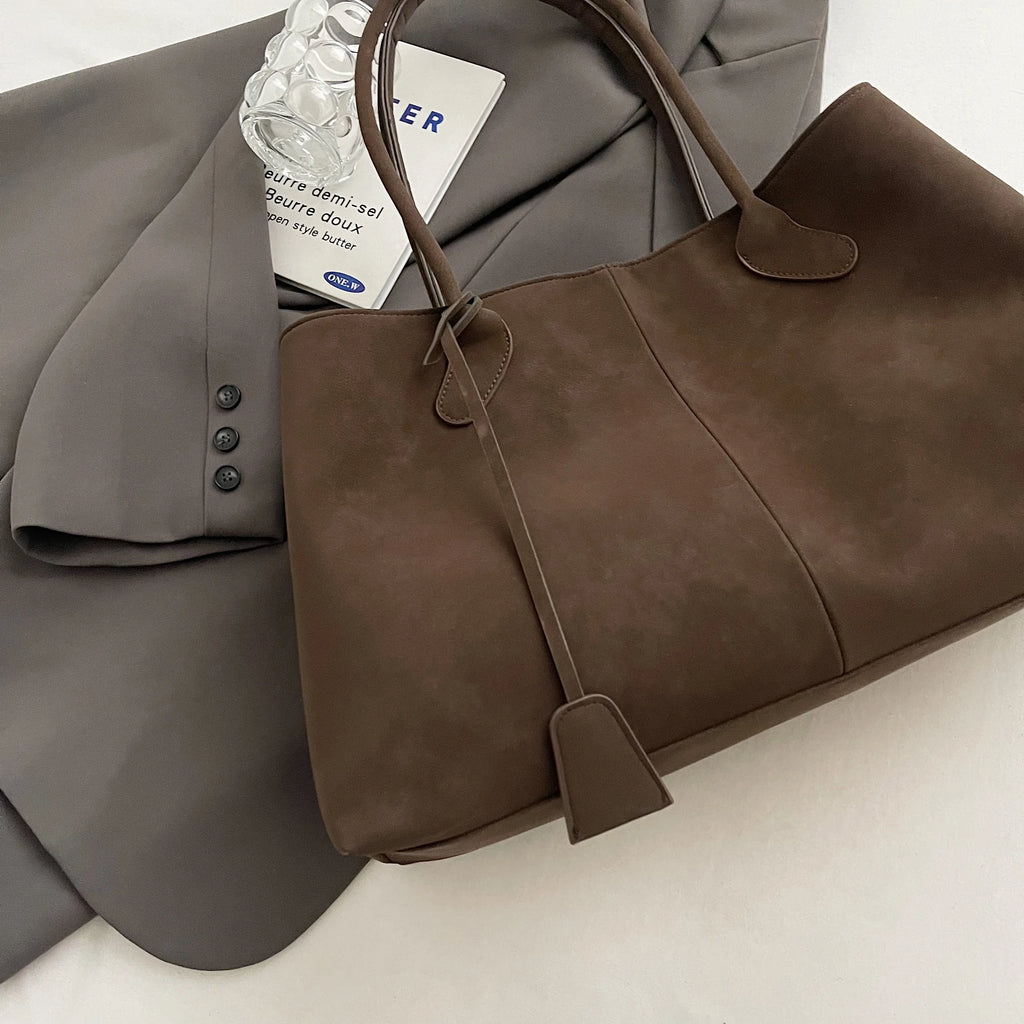 Amblot Weekend suede tote bag