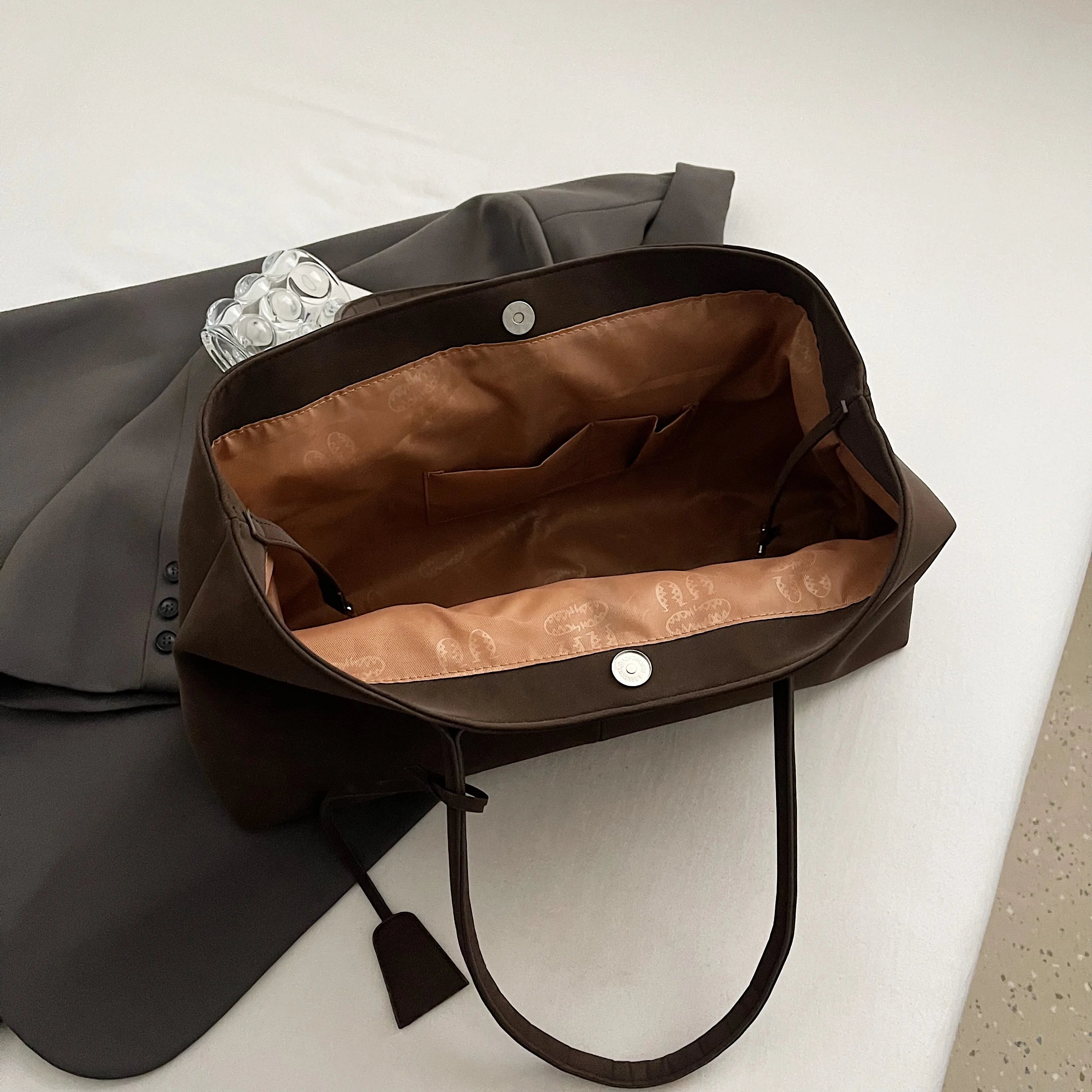 Amblot Weekend suede tote bag