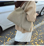 Amblot Weekend suede tote bag