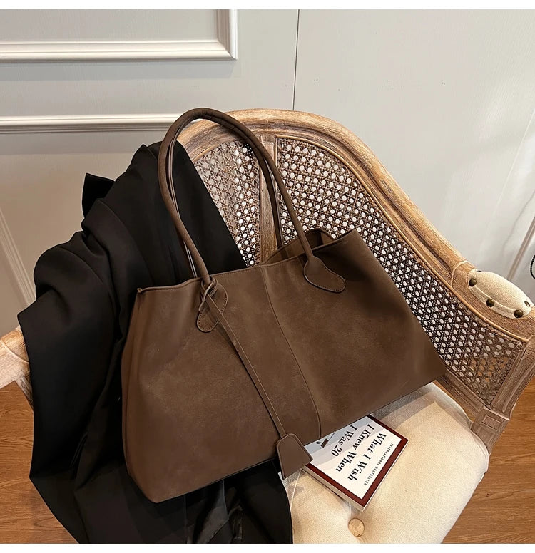 Amblot Weekend suede tote bag