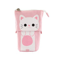 Amblot White cat stand-up pencil case